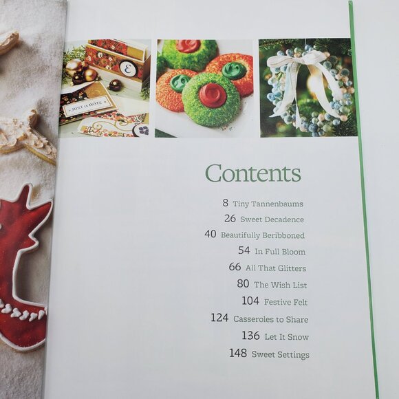 Better Homes and Gardens Hardcover Christmas From The Heart Crafts Recipes Book - Picture 3 of 7